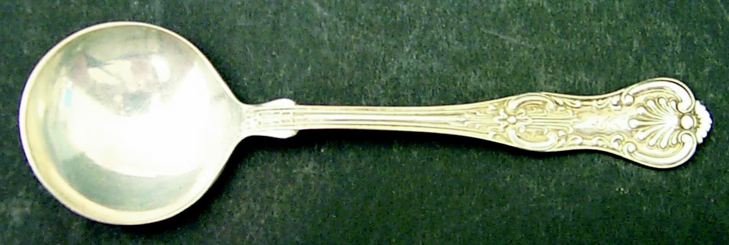 Kings (Sterling, 1903) Round Bowl Soup Spoon (Bouillon) by Wallace Silver-1