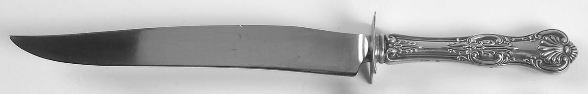 Kings (Sterling, 1903) Large Stainless Blade Roast Carving Knife by Wallace Silver-1