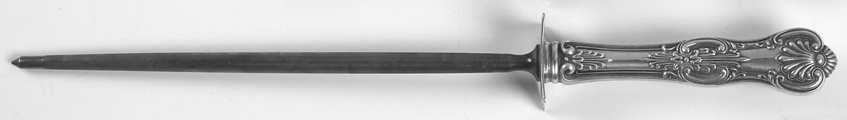 Kings (Sterling, 1903) Large Steel Rod Knife Sharpener by Wallace Silver-1