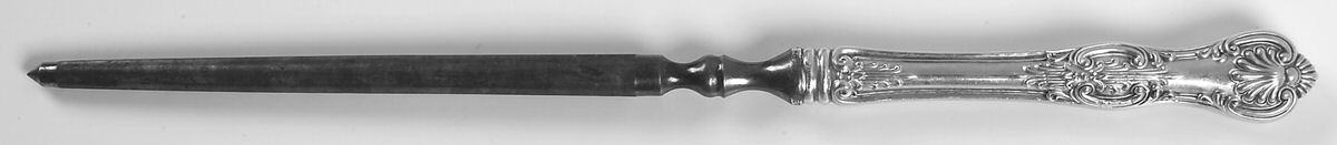 Kings (Sterling, 1903) Large Roast Steel Rod Knife Sharpener by Wallace Silver-1
