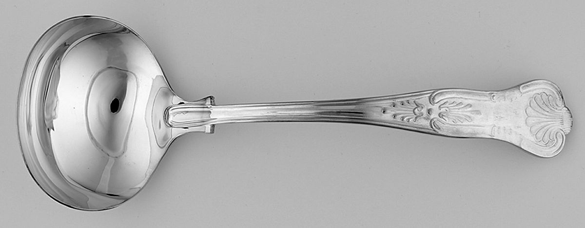 Kings (Silverplate, 1987) Solid Gravy Ladle by Wallace Silver-1