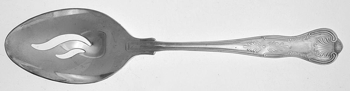 Kings (Silverplate, 1987) Pierced Tablespoon (Serving Spoon) by Wallace Silver-1
