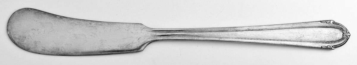 Lady Alice II (Silverplate, 1937) Flat Handle Butter Spreader by Wallace Silver-1