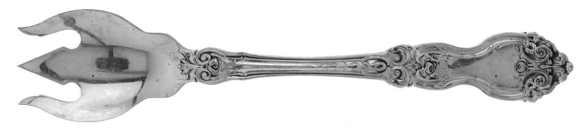 La Reine (Sterling, 1921, No Monograms) Ice Cream Fork HC by Wallace Silver-1