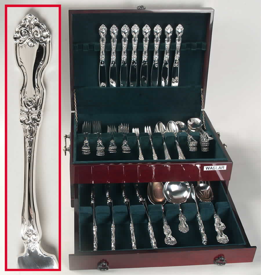 La Reine (Sterling, 1921, No Monograms) 69 Piece Set by Wallace Silver-1