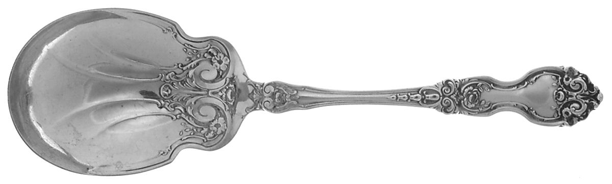La Reine (Sterling, 1921, No Monograms) Solid Salad Serving Spoon by Wallace Silver-1