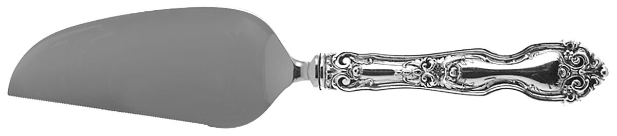 La Reine (Sterling, 1921, No Monograms) Cheese Knife with Stainless Blade by Wallace Silver-1