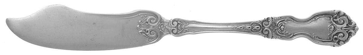 La Reine (Sterling, 1921, No Monograms) Flat Handle Master Butter Knife by Wallace Silver-1