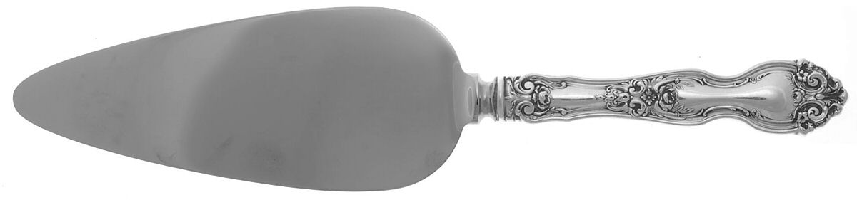 La Reine (Sterling, 1921, No Monograms) Pie Server with Stainless Blade by Wallace Silver-1