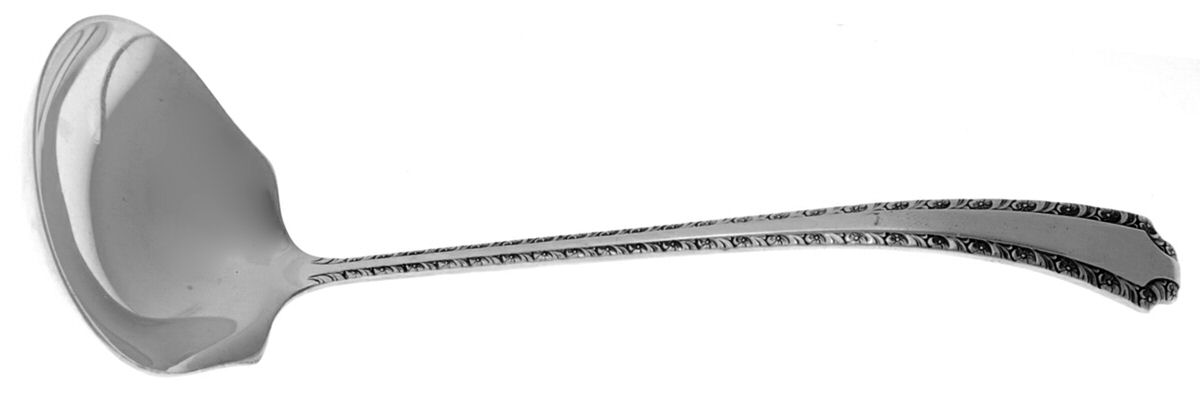 Larkspur (Sterling, 1939) Solid Piece Cream Ladle by Wallace Silver-1