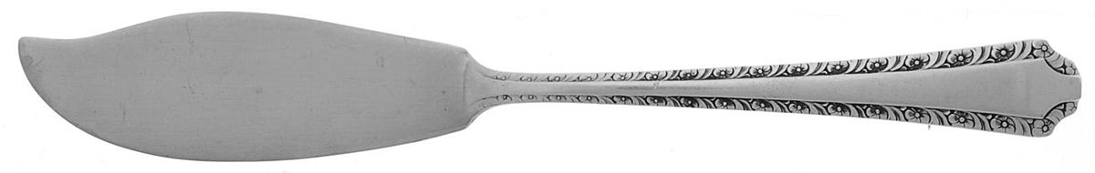 Larkspur (Sterling, 1939) Flat Handle Master Butter Knife by Wallace Silver-1