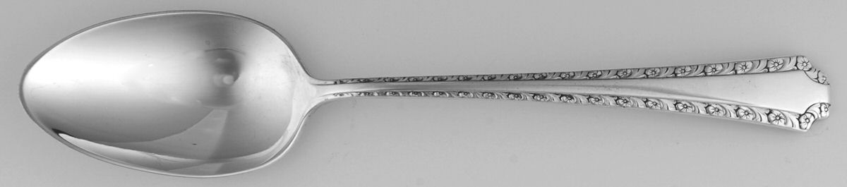 Larkspur (Sterling, 1939) Dessert/Oval Soup Spoon by Wallace Silver-1