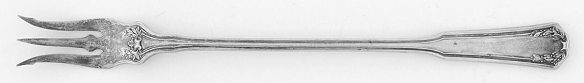 Laurel (Silverplate, 1910) Long Handle Pickle/Olive Fork by Wallace Silver-1