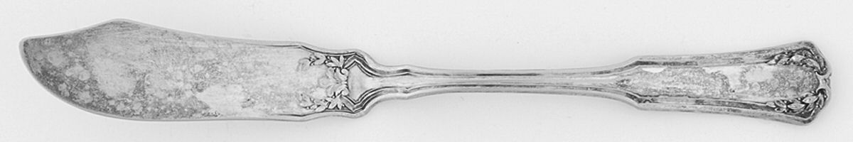 Laurel (Silverplate, 1910) Flat Handle Master Butter Knife by Wallace Silver-1