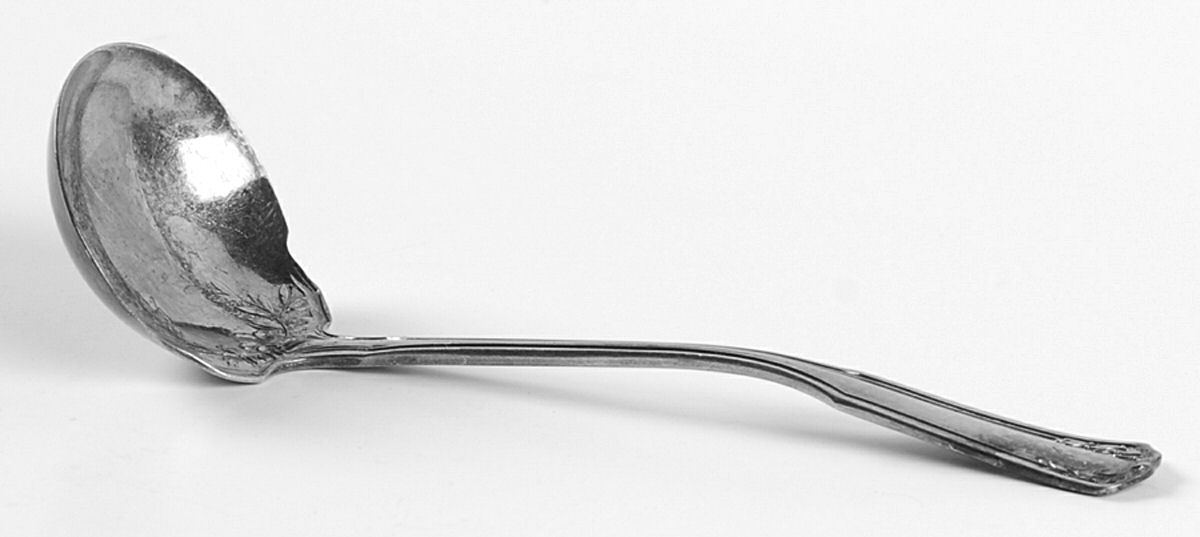 Laurel (Silverplate, 1910) Solid Piece Cream Ladle by Wallace Silver-1
