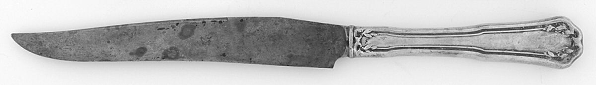 Laurel (Silverplate, 1910) Small Steak Carving Knife with Stainless Blade by Wallace Silver-1