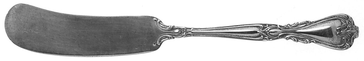 Lady Windsor-Victoria (Sterling, 1957) Flat Handle Butter Spreader by Wallace Silver-1