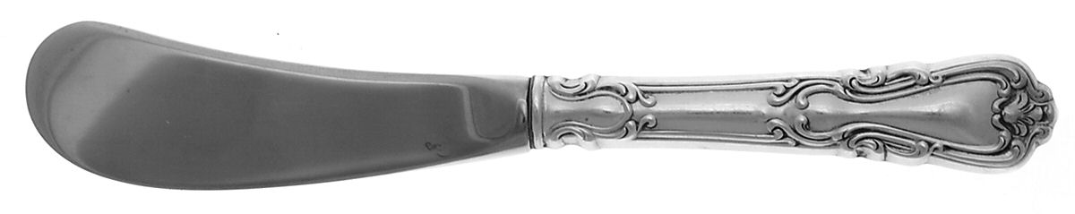 Lady Windsor-Victoria (Sterling, 1957) Butter Spreader Hollow Hdl-Paddle/Stainless Blade by Wallace Silver-1