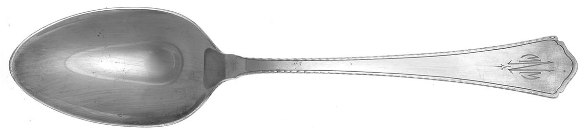 Le Moderne (Sterling, 1926) Monogram Tablespoon (Serving Spoon) by Wallace Silver-1