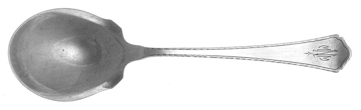 Le Moderne (Sterling, 1926) Monogram Sugar Spoon by Wallace Silver-1
