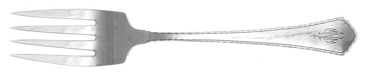 Le Moderne (Sterling, 1926) Monogram Individual Salad Fork by Wallace Silver-1