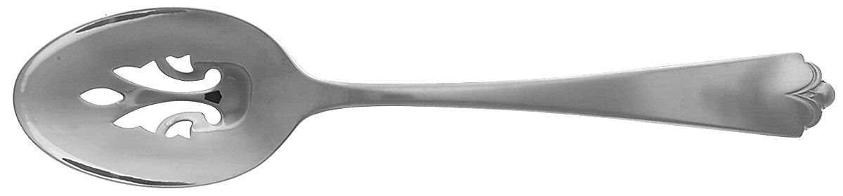 Lotus (Stainless) Pierced Tablespoon (Serving Spoon) by Wallace Silver-1