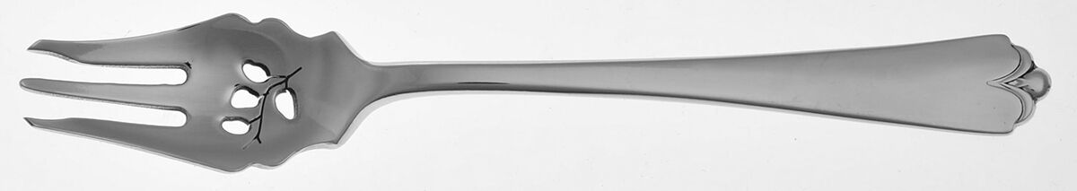 Lotus (Stainless) Pickle Fork Pierced with Short Handle HC by Wallace Silver-1