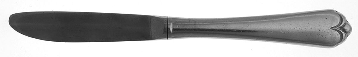Lotus (Stainless) Modern Hollow Butter Spreader (Stainless) by Wallace Silver-1