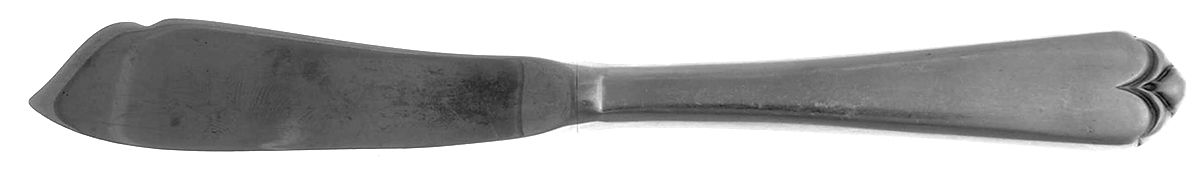 Lotus (Stainless) Hollow Handle Master Butter Knife by Wallace Silver-1