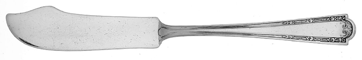 Louvre (Silverplate, 1914) Flat Handle Master Butter Knife by Wallace Silver-1