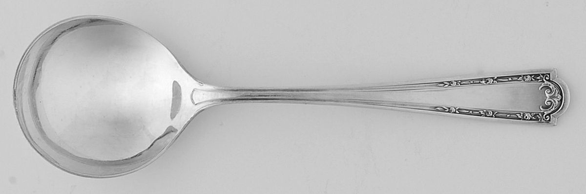Louvre (Silverplate, 1914) Round Bowl Soup Spoon (Bouillon) by Wallace Silver-1