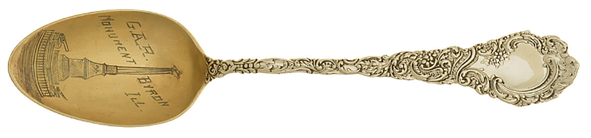 Louvre (Sterling, 1893) Souvenir Spoon (Five O'Clock Spoon) by Wallace Silver-1