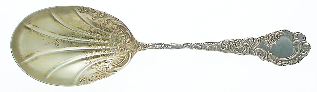Louvre (Sterling, 1893) Large Solid Berry/Casserole Spoon by Wallace Silver-1