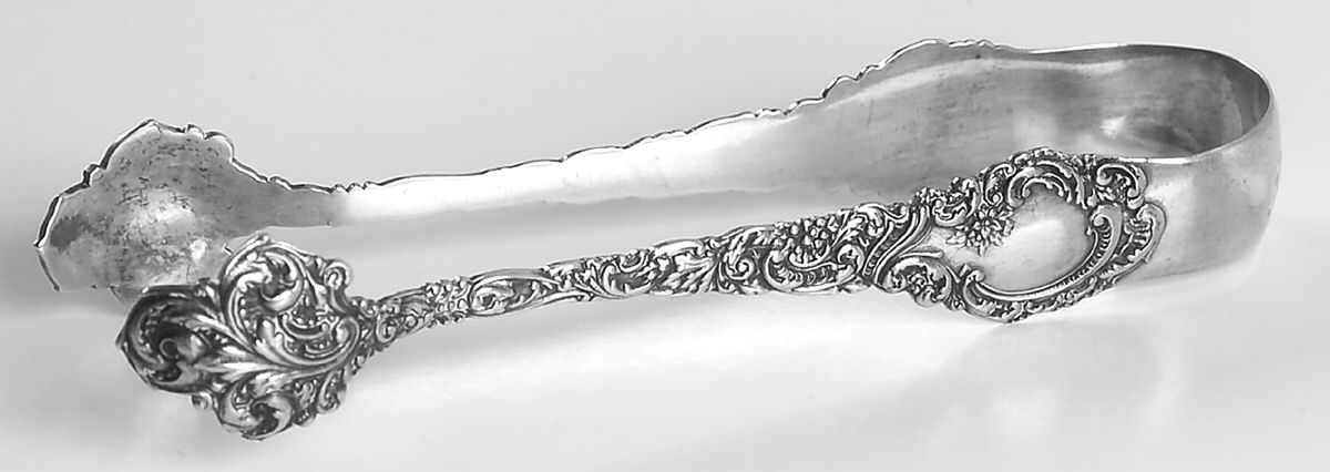 Louvre (Sterling, 1893) Large Sugar Tongs by Wallace Silver-1