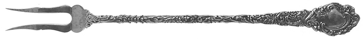 Louvre (Sterling, 1893) Long Handle Pickle/Olive Fork by Wallace Silver-1