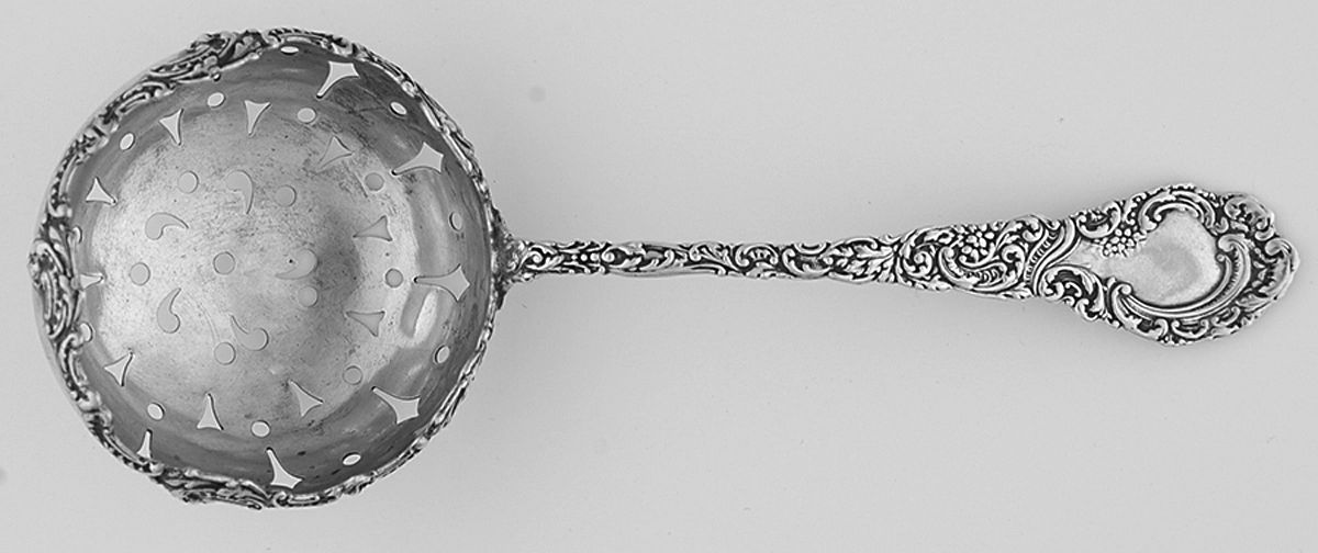 Louvre (Sterling, 1893) Solid Individual Overcup Tea Strainer by Wallace Silver-1