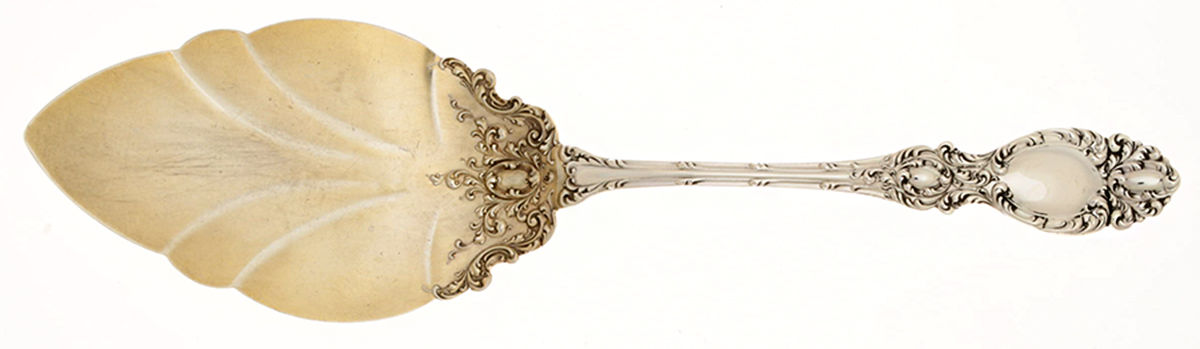 Lucerne (Sterling, 1896, No Monograms) Large Solid Pie Knife by Wallace Silver-1