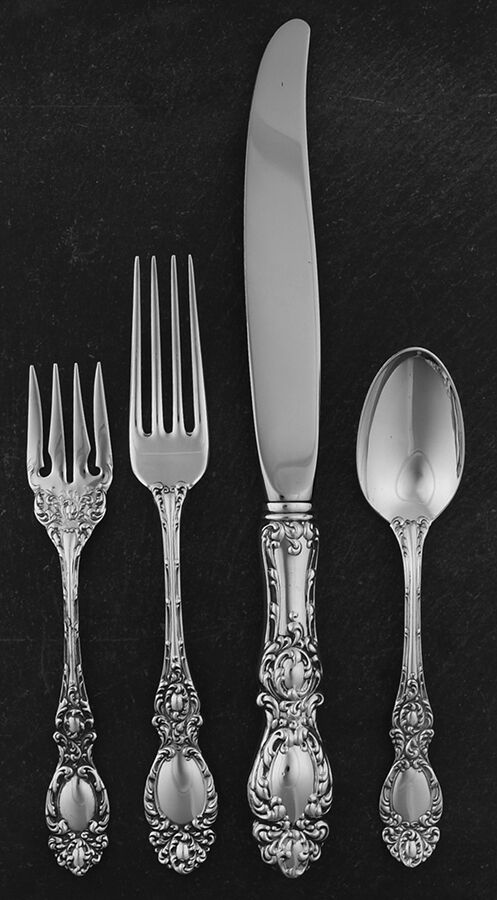 Lucerne (Sterling, 1896, No Monograms) 32  Piece Estate Set by Wallace Silver-1