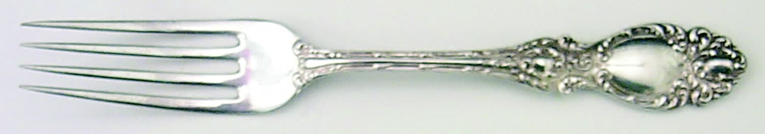 Lucerne (Sterling, 1896, No Monograms) Fork by Wallace Silver-1