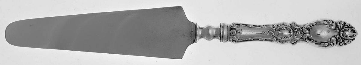 Lucerne (Sterling, 1896, No Monograms) Cake Knife with Silverplate Blade by Wallace Silver-1