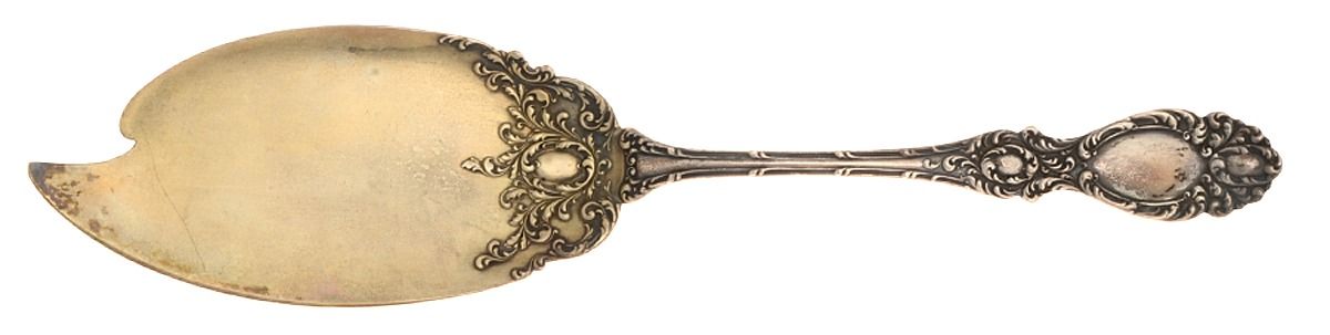 Lucerne (Sterling, 1896, No Monograms) Poached Egg Server, Solid Piece by Wallace Silver-1