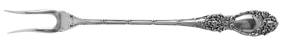Lucerne (Sterling, 1896, No Monograms) Short Handle Pickle/Olive Fork by Wallace Silver-1