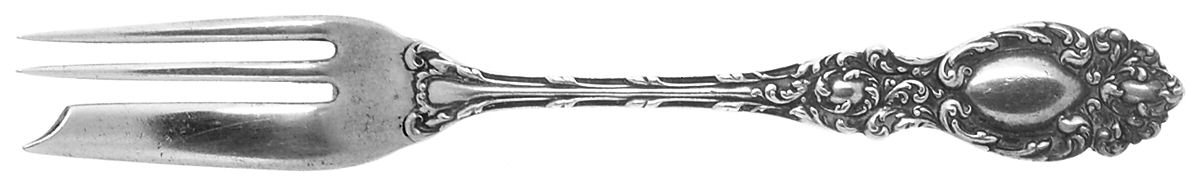Lucerne (Sterling, 1896, No Monograms) Individual Pie Fork by Wallace Silver-1