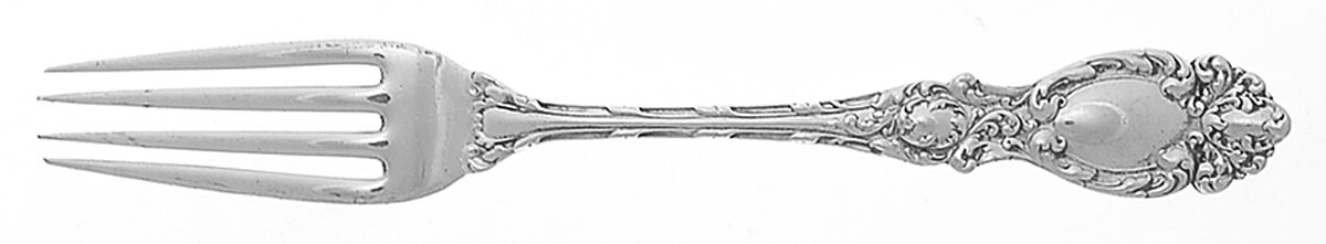 Lucerne (Sterling, 1896, No Monograms) Solid Youth Tea Fork by Wallace Silver-1