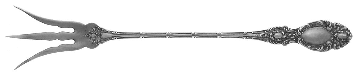 Lucerne (Sterling, 1896, No Monograms) Large Lettuce Serving Fork by Wallace Silver-1