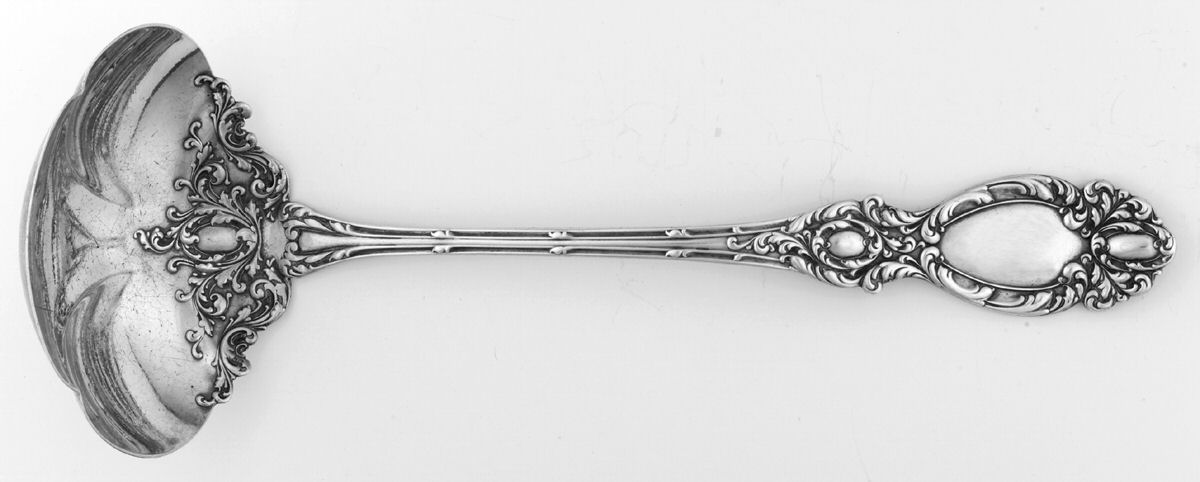 Lucerne (Sterling, 1896, No Monograms) Oyster Ladle Solid Piece by Wallace Silver-1
