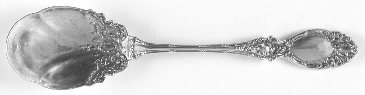 Lucerne (Sterling, 1896, No Monograms) Jam Spoon by Wallace Silver-1