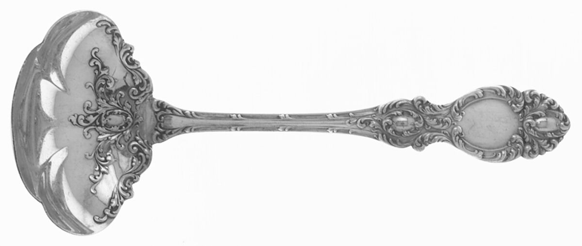 Lucerne (Sterling, 1896, No Monograms) Solid Gravy Ladle by Wallace Silver-1