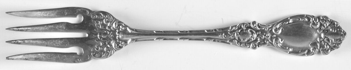 Lucerne (Sterling, 1896, No Monograms) Individual Salad Fork by Wallace Silver-1