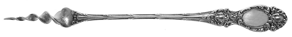 Lucerne (Sterling, 1896, No Monograms) One Tine Butter Pick by Wallace Silver-1